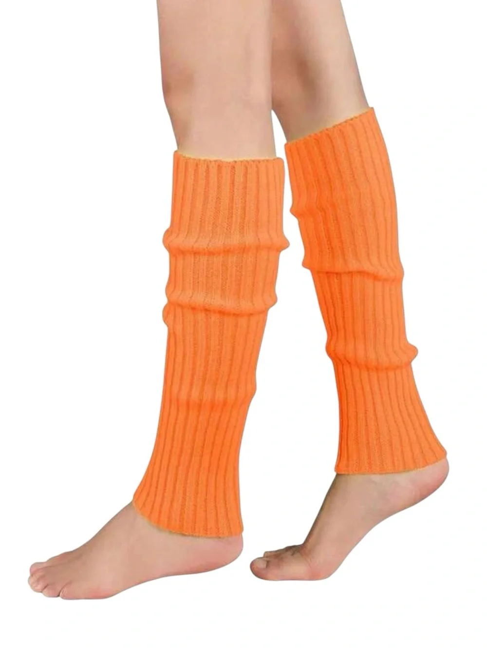 🆕Orange Knitted Leg Warmers
